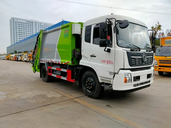 Lori Sampah Pengumpulan Sampah Dongfeng 4X2 12cbm untuk Kebersihan Bandar1