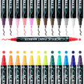 Waterproof Dual Tip Acrylic Paint Pens for DIY Crafts1