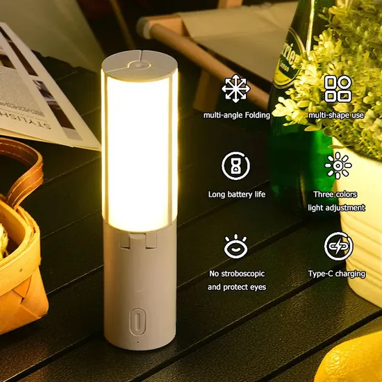 Lámpara de campamento LED inteligente con tecnología de sensor de movimiento1