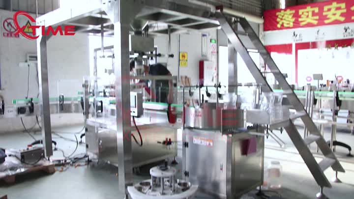 puffed food weighing filling line