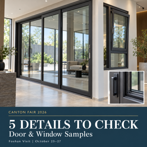 Canton Fair 2026: 5 Details to Check on Door and Window Samples in Foshan