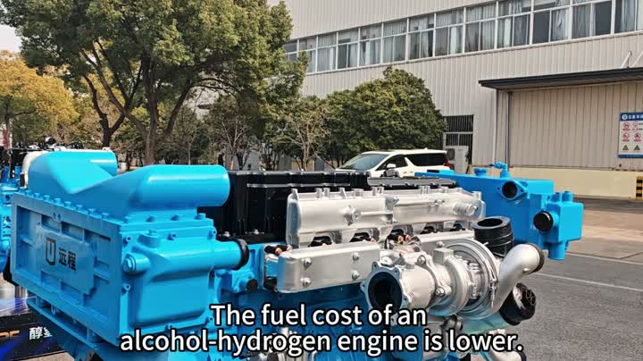 Alcohol-hydrogen engine