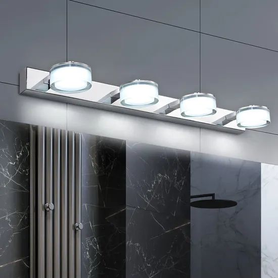 Luz de espejo LED de brazo largo y elegante ajustable para espacios modernos1