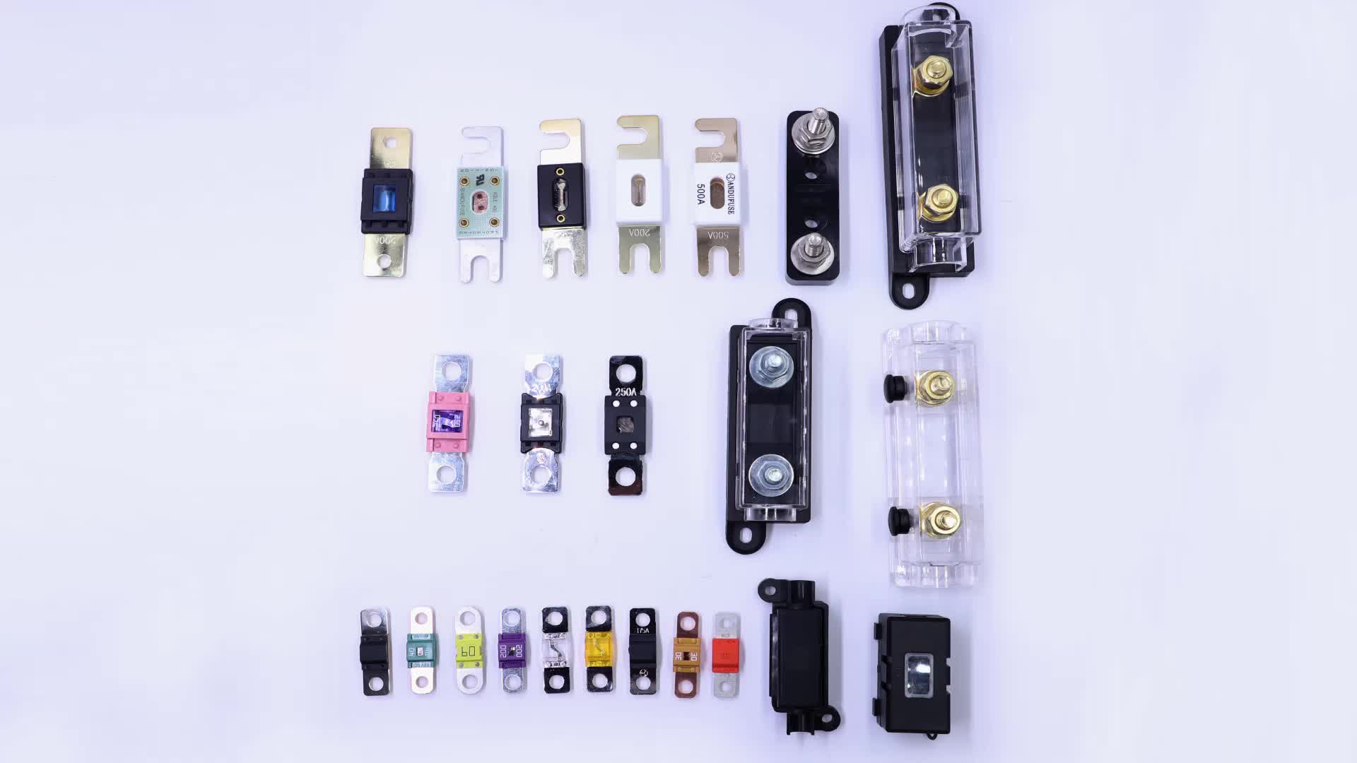 6GA One Way Automobile Sound Refitting Safety Tube  Transparent Fuse Holder Power Amplifier Subwoofer Fuse Block1