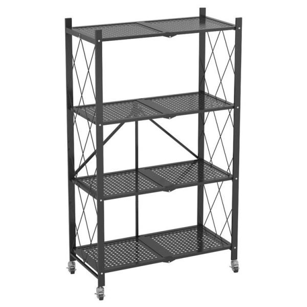 7710*340*H1260mm 4-tier Foldable Shelf with Wheels