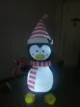 Pingüino inflable de vacaciones para decoraciones navideñas