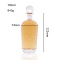 Custom 200ml 375ml 500ml 750ml 1000ml vodka glass bottle liquor spirits wine bottle1