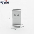 Aluminum and Zinc Alloy Glass Partition Shelf Clamps - Square U Shape Glass Clamp1