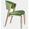 Italian Style Dining Chair - Modern European Design in Stainless Steel, Rattan, Leather, and PU Fabric1