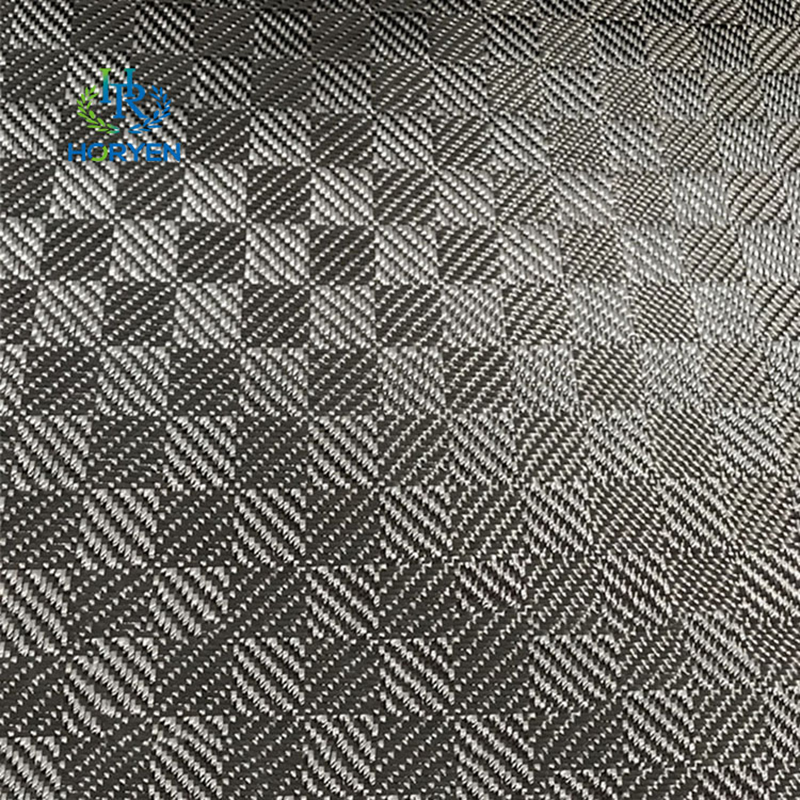 Custom jacquard carbon fiber fabric