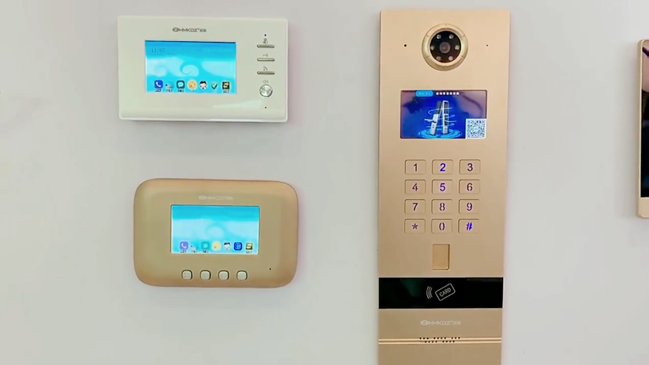 4.3 Inch Touch Screen video Intercom TCP/IP Doorbell Phone System 2 wire Video smart Intercom 1080P Resolution doorbell1