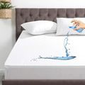 100% Waterproof Queen Size Bamboo Mattress Protector: Smooth, Soft, and Breathable 3D Air Fabric Cooling Mattress Pad Cover1