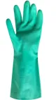 Falco di rivestimento verde robusto esportato direttamente guanti di nitrile resistenti al chimico 33/45/60 cm