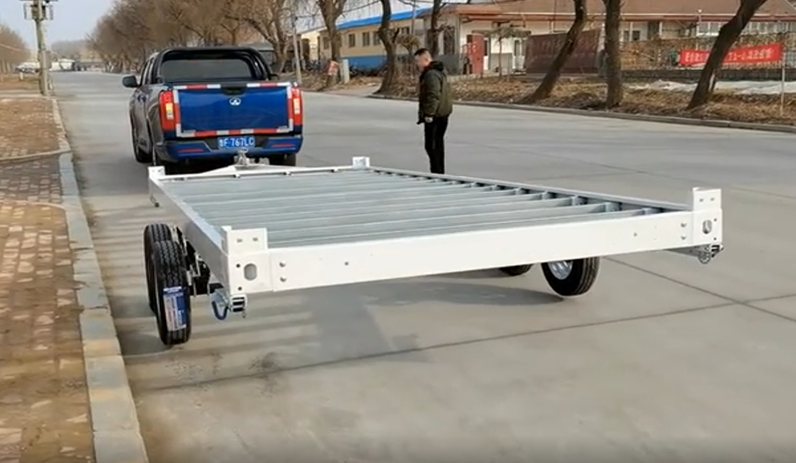 Trailer chassis installation test process