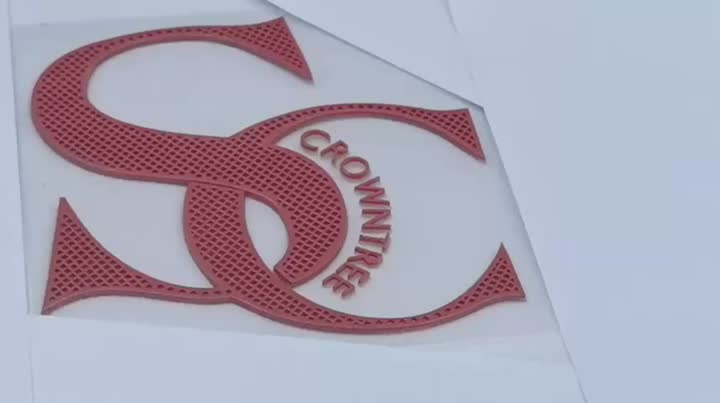 Vyhloubený 3D silikonový přenosový štítek