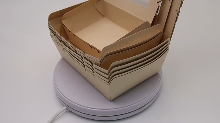 Brown Kraft Paper Disposable Food Packaging Containers Boxes
