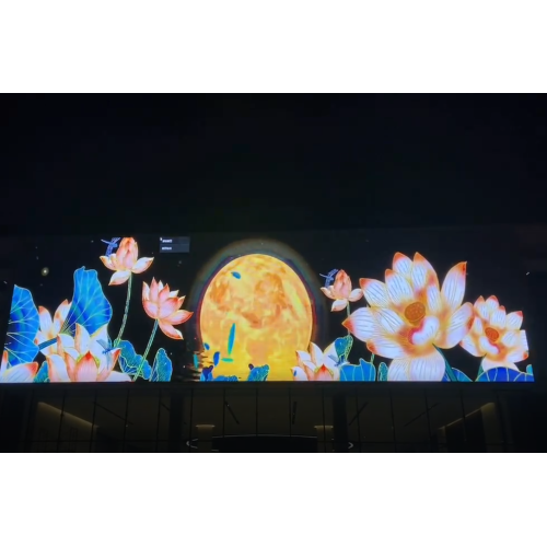 Layar LED transparan produk-outdoor baru