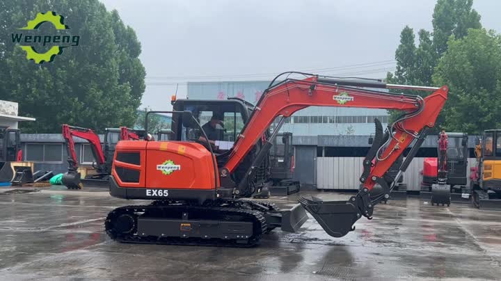 Euro 5 standard 6.5Ton small crawler excavator