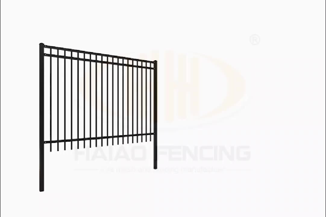 Panneau de clôture en acier inoxydable galvanisé et enrobés