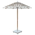 Custom White Luxury Multilayer Outdoor Windproof Beach Umbrella Parasol1