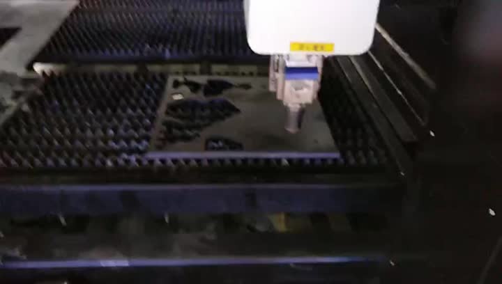 fiber laser cutting 12mm carbon steel.mp4