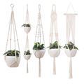 Hand Woven Macrame Plant Hanging Bag in Cotton Rope for Gardening: Ideal for Indoor or Outdoor Flowers and Plants1