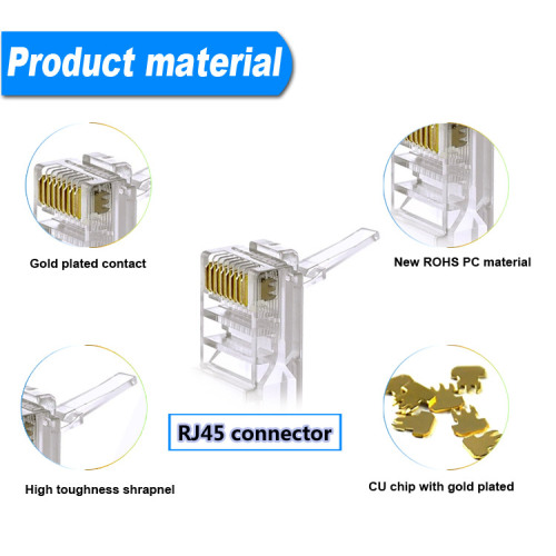 Is there a good or bad difference between the network cable RJ45 connector?