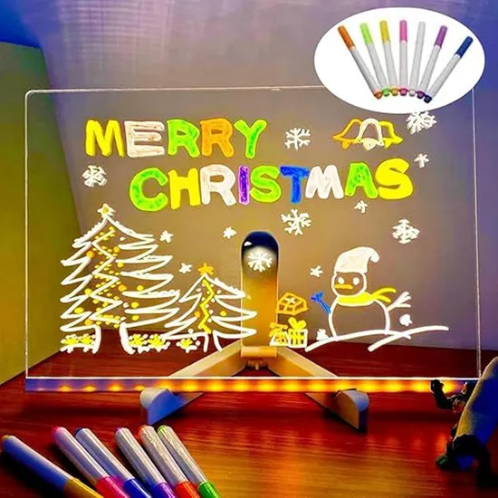 Tablero de dibujo de luz LED creativo para el tablero de mensajes de decoración del hogar1