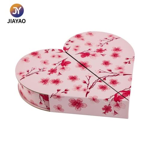 Подарочный контейнер в форме сердца с принтом на заказ