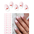 Natural French Manicure Kit: Semi-Cured Gel Nail Stickers for UV Light Application1