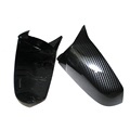 Carbon Fiber Black Side Wing Rearview Mirror Cover Cap for BMW 5 Series E60 & F10 08-101