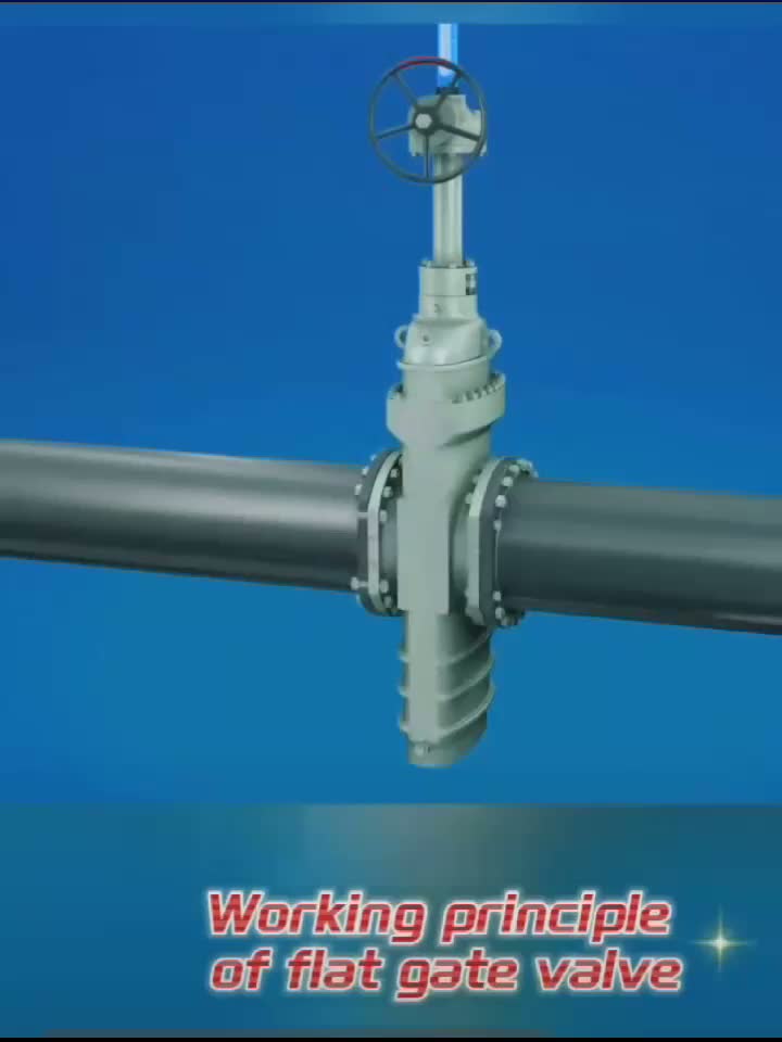Working principle of flat valve