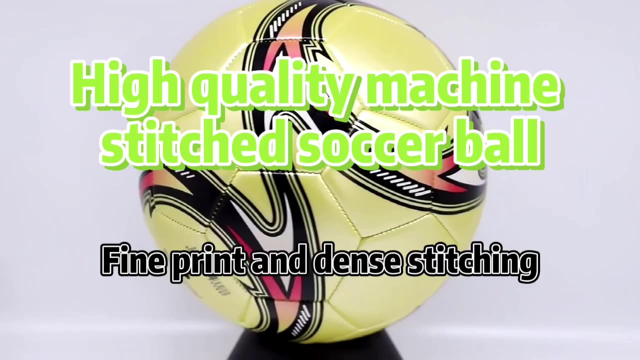 Custom print pvc pu leather machine stitched factory training football soccer ball custom size 5 41