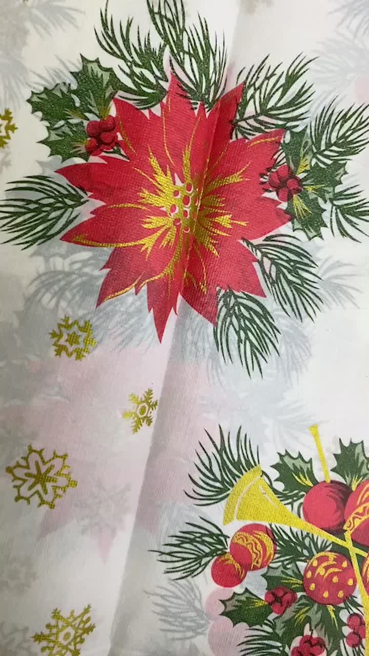 PE tablecloth for christmas