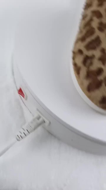 leopard fur slipper