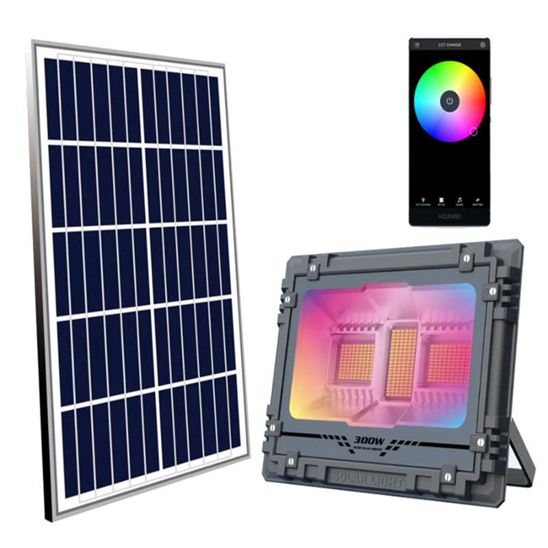 Bluetooth RGB LED Solar Floodlight