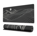 Large Black Mountain Table Mat: Extended XL Anti-Slip Rubber Gaming Mouse Pad with Stitch1