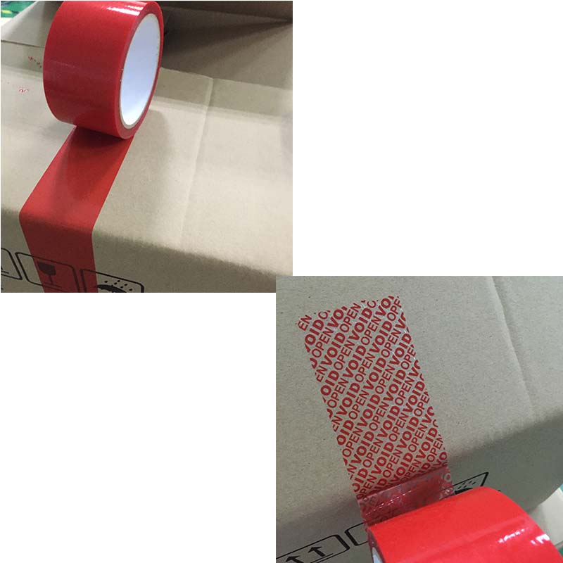 Customized Tamper Evident OPEN VOID tape