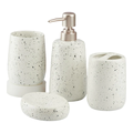 Custom Design Shampoo Bottle and Ceramic Soap Dispenser Set of 4 for Luxury Home Bathrooms1