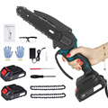 6-inch Portable Handheld Electric Tree Wood Cutting Cordless Chain Saw Machine with Lithium Battery1
