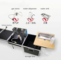 JIMEI Portable Camping Table with Gas Stove - New Design1
