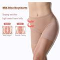 Plus Size Women's Seamless Mid-Waist Butt Lifting Waist Trainer Shaper Pants1