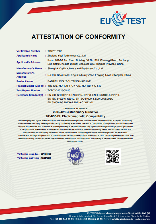 ATTESTATION OF CONFORMITY