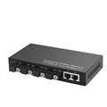 Double Interface Fiber Media Converter A: 100 Megabit 4 Optical 2 Electric Fiber Transceiver1