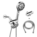 High Pressure Rainfall Shower Head with 7 Settings - Abs Chrome Handheld Shower Head1