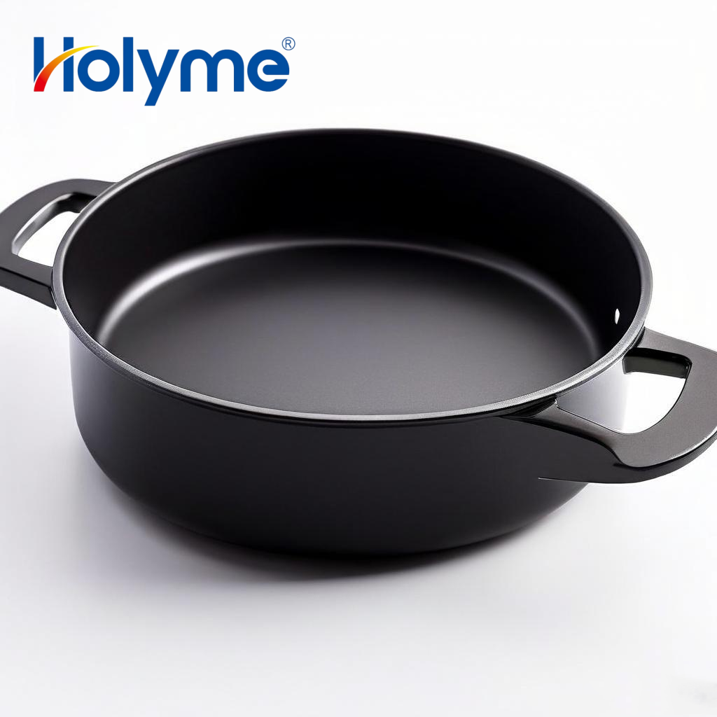 Is the coating on non-stick pans powder coating?