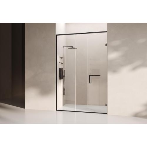 Gabinete minimalista para banheiro com porta deslizante