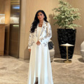 2026 عید رمضان یقه دوزی ساده یقه زنانه Abaya Femmes Robe Musulmane Dubai Abaya لباس اسلامی زنانه لباس مسلمان1