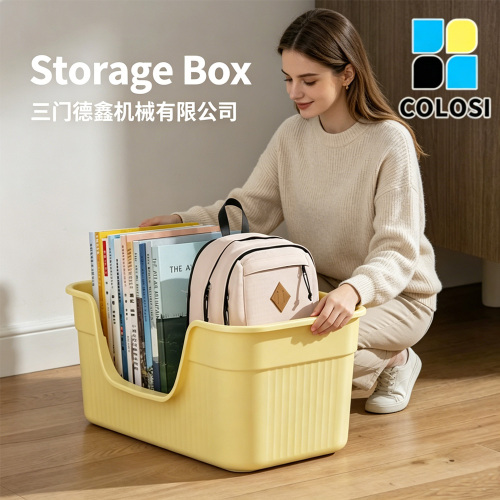 COLOSI Side-Open Storage Bin | Large-Capacity Home Organizer, Ideal Book Storage Box for Students & Classroom/Desk Organization