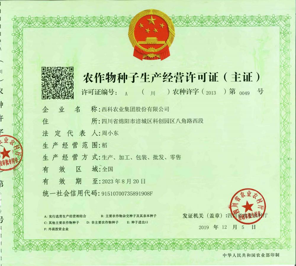 Production and operation permit